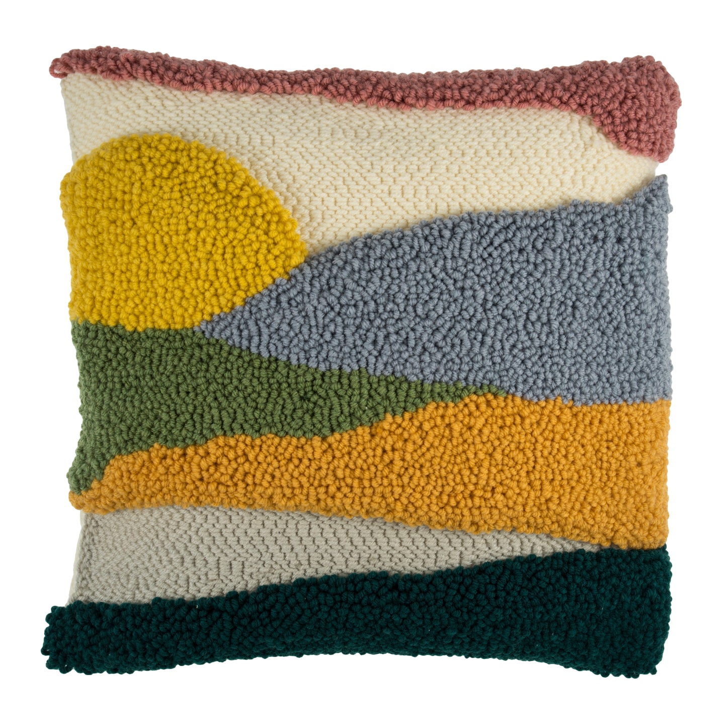 Punch Needle Kit Cushion Sunset