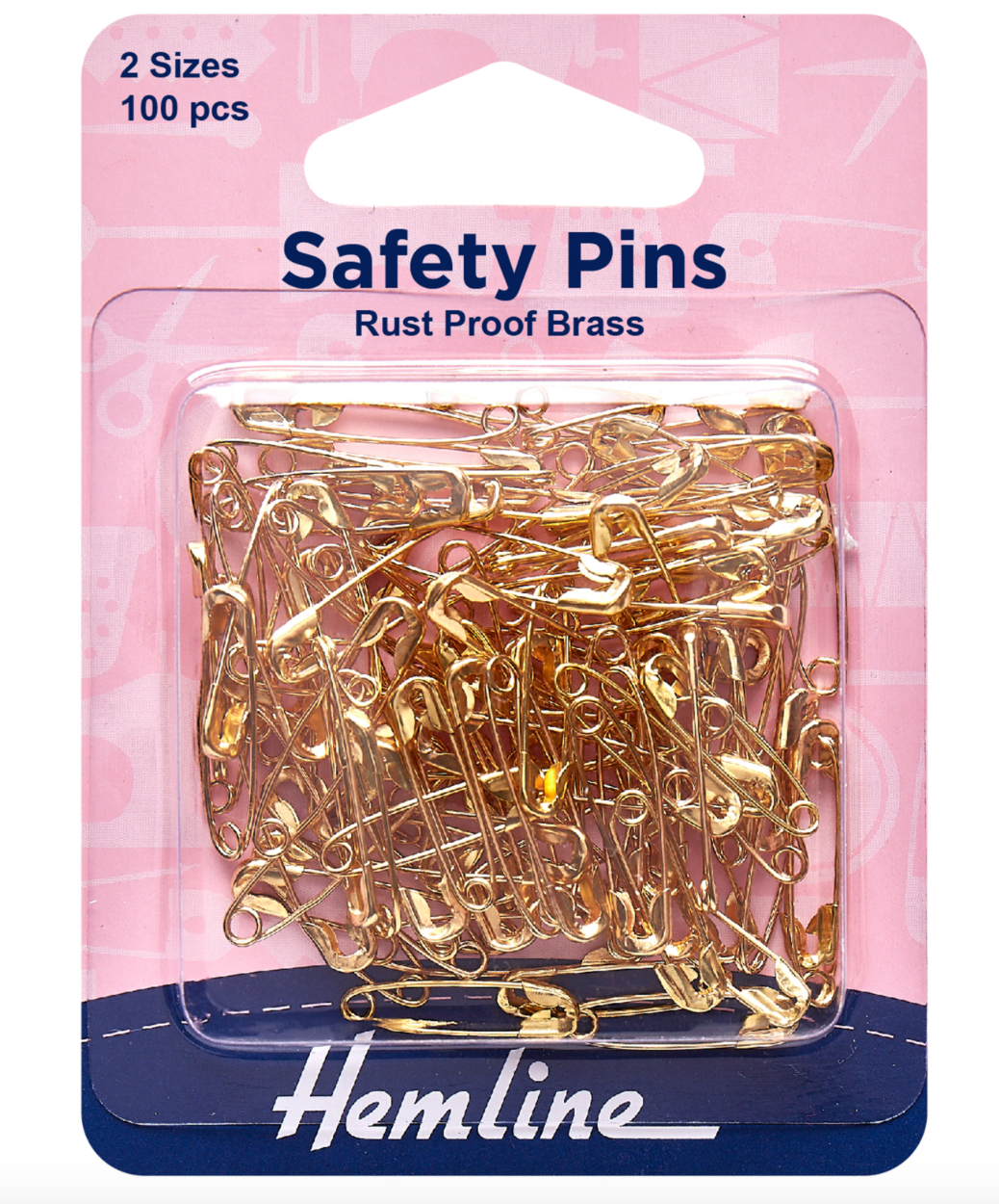 Hemline Safety Pins -Assorted Value Pack