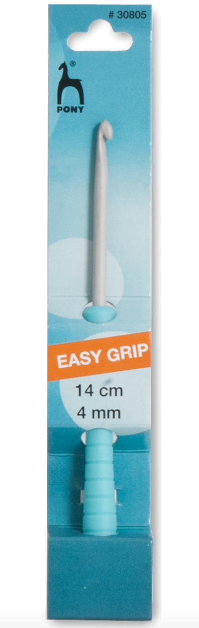 Pony 14cm Easy Grip Crochet Hook - 4.00mm
