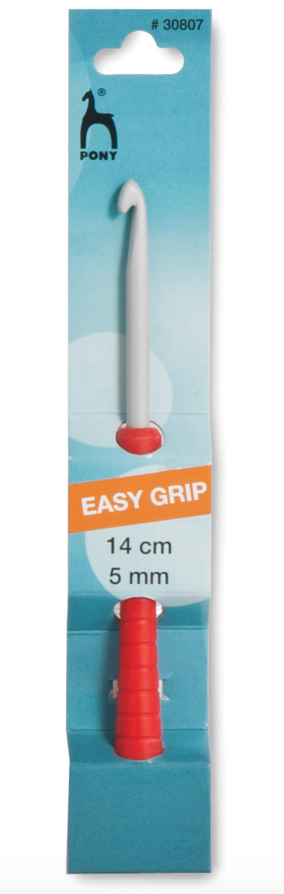 Pony 14cm Easy Grip Crochet Hook - 5.00mm