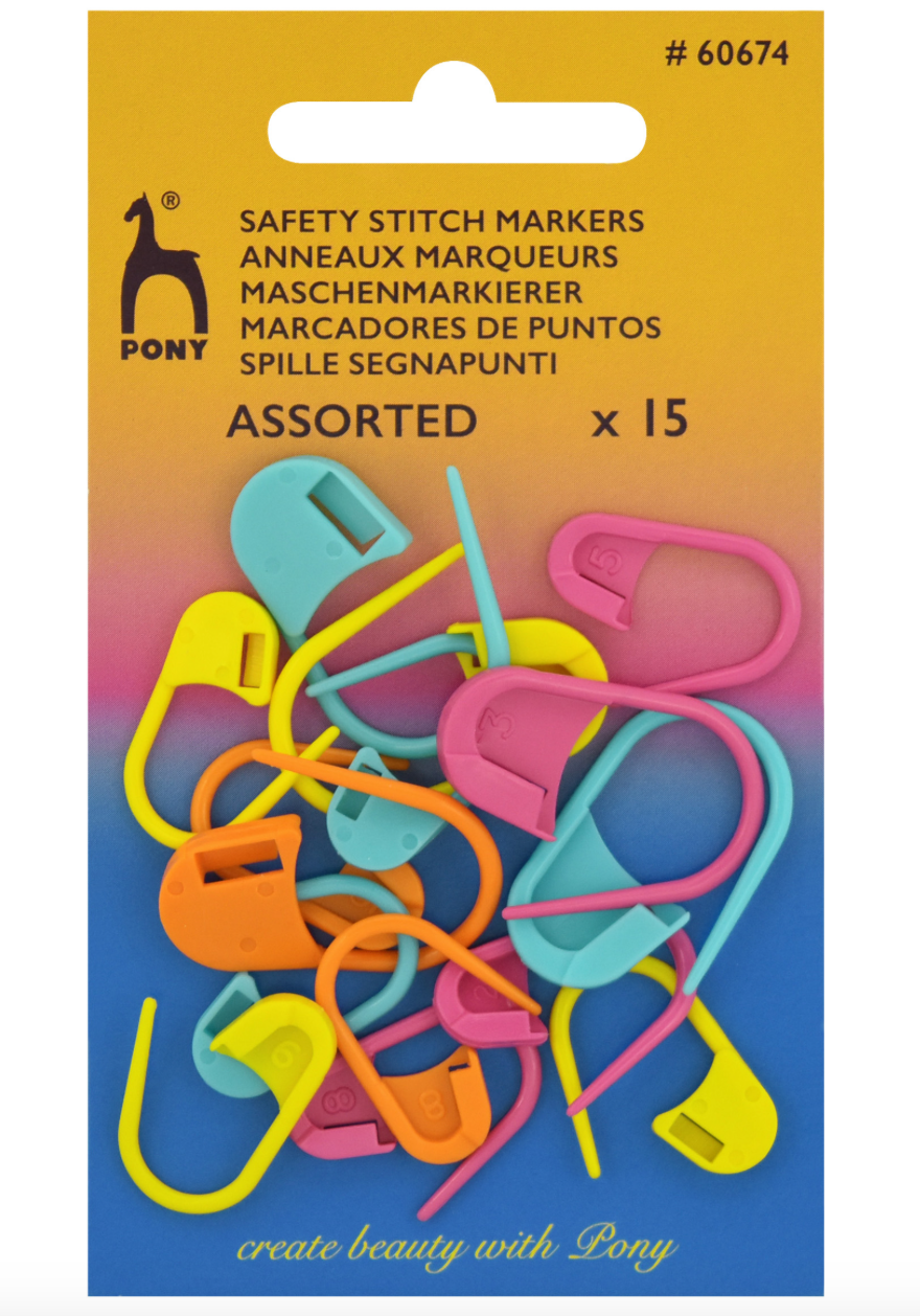 Pony Safety Stitch Markers Assorted P60674