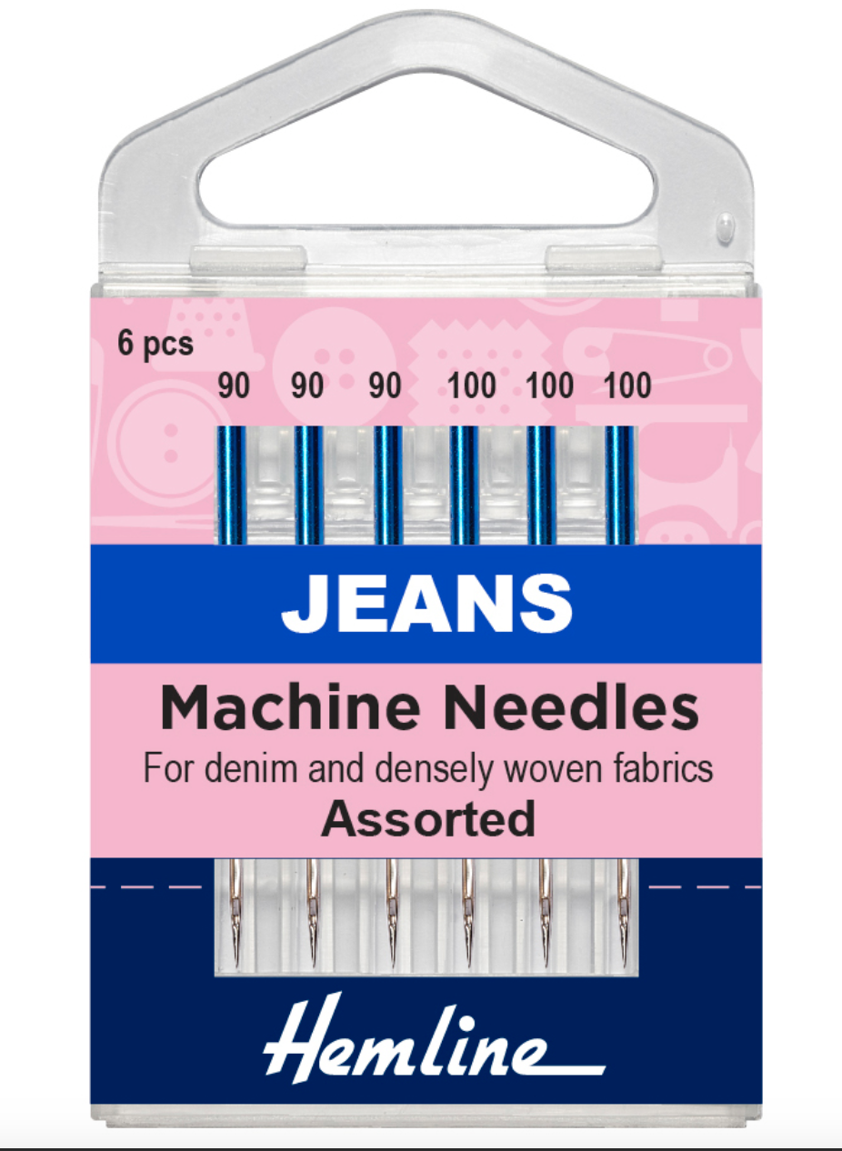 Hemline Sewing Machine Needles -Jeans Heavy Assorted Sizes