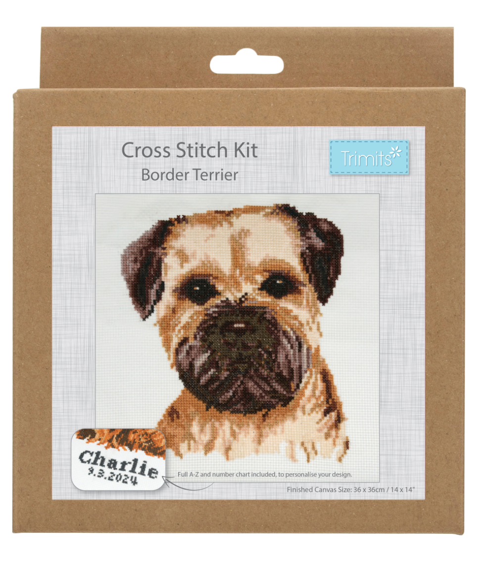 Counted Cross Stitch Kit: Large - Border Terrier