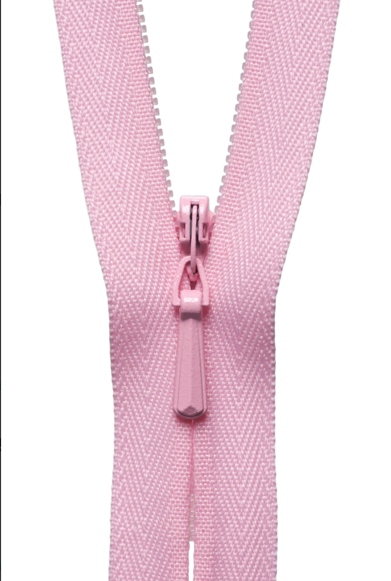 YKK Concealed Zip - Mid Pink