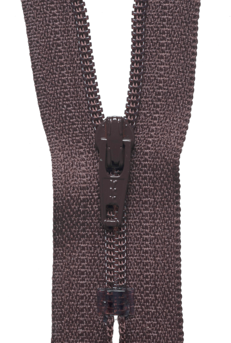 YKK Nylon Dress and Skirt Zip - Brown