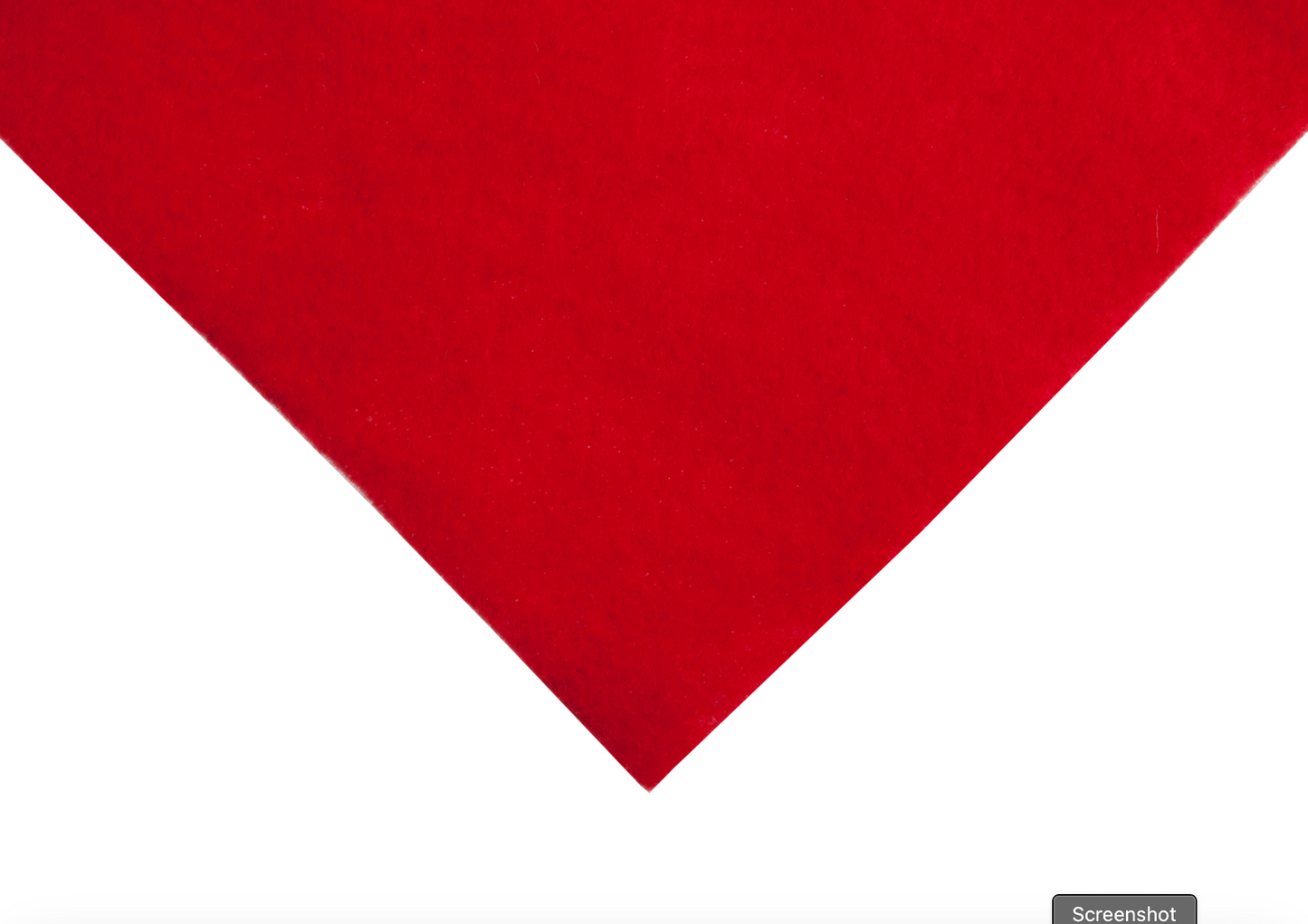 Felt square - Oriental Red