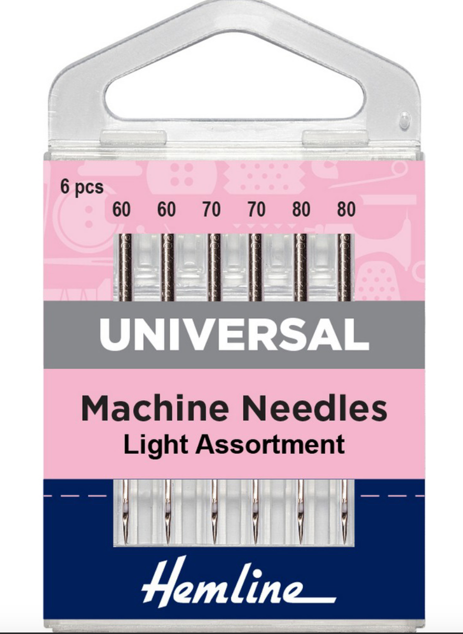 Hemline Sewing Machine Needles -Universal Mixed Fine