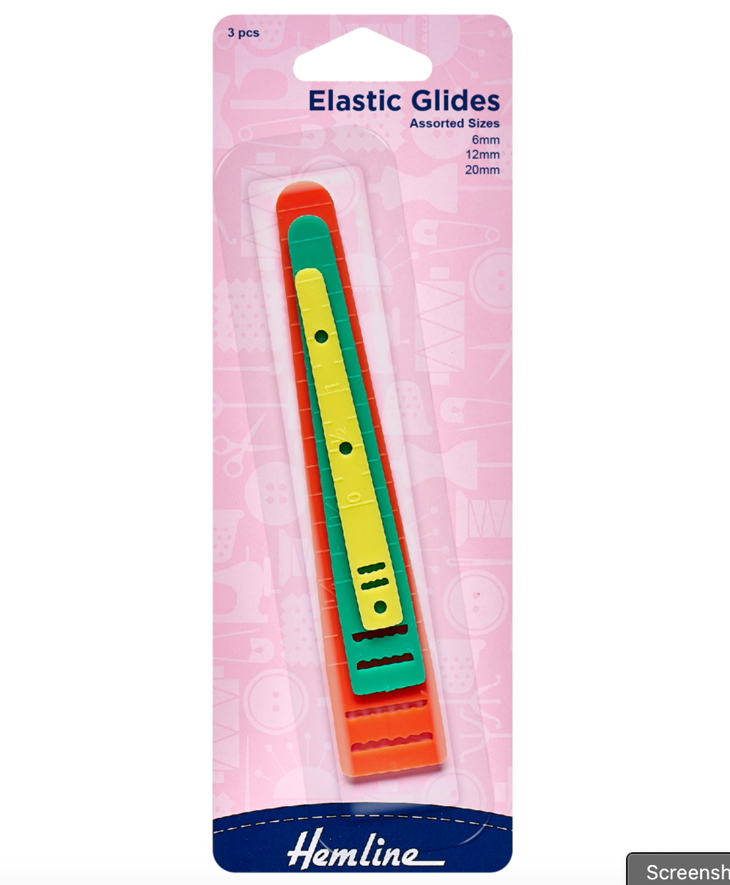 Hemline Elastic Guides Assorted