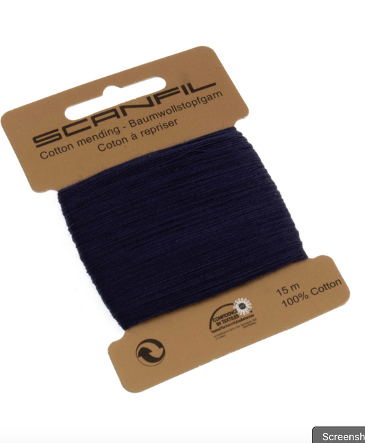 Scanfil Mending Cotton 15m: Navy 76182