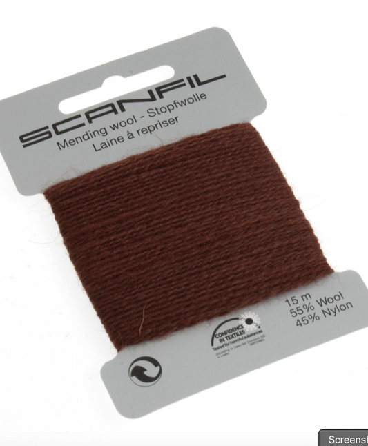 Scanfil Mending Wool 15m -Brown 060