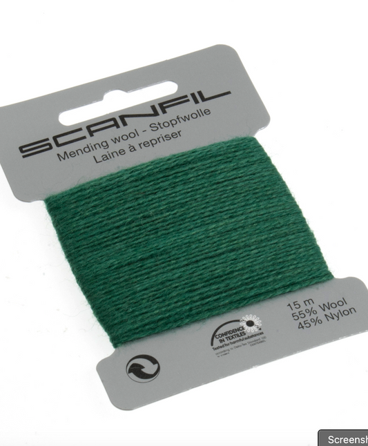 Scanfil Mending Wool 15m -Fed Green 089