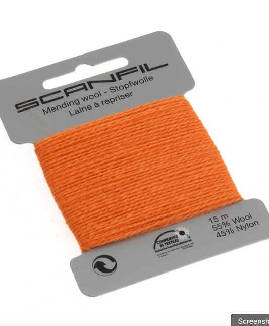 Scanfil Mending Wool 15m -Orange 090