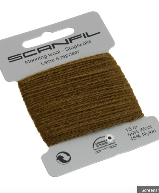 Scanfil Mending Wool 15m -Olive 096