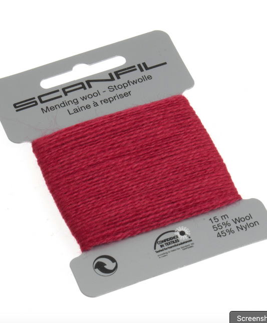 Scanfil Mending Wool 15m -Wine 057