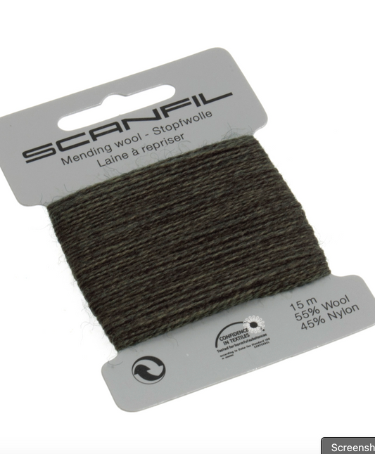 Scanfil Mending Wool 15m -Forest Green 076