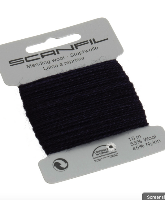 Scanfil Mending Wool 15m -Navy 082