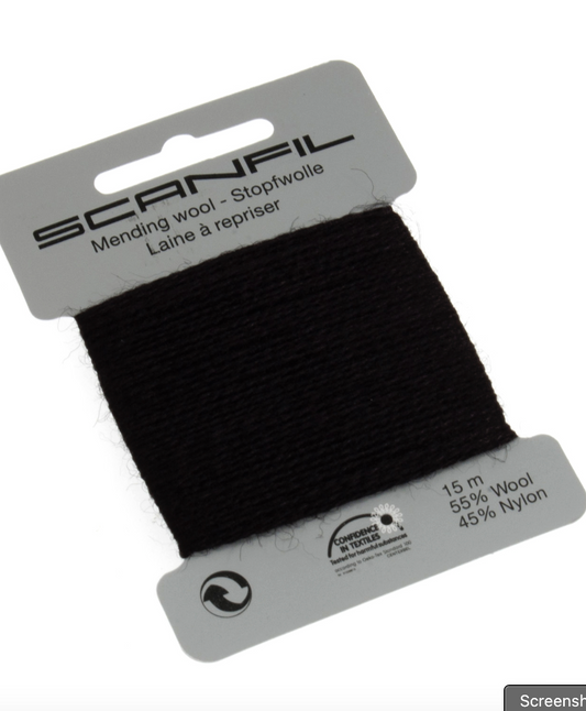 Scanfil Mending Wool 15m -Black 003
