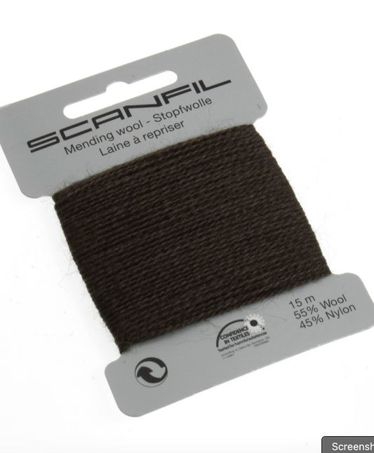 Scanfil Mending Wool 15m -Dark Green 012