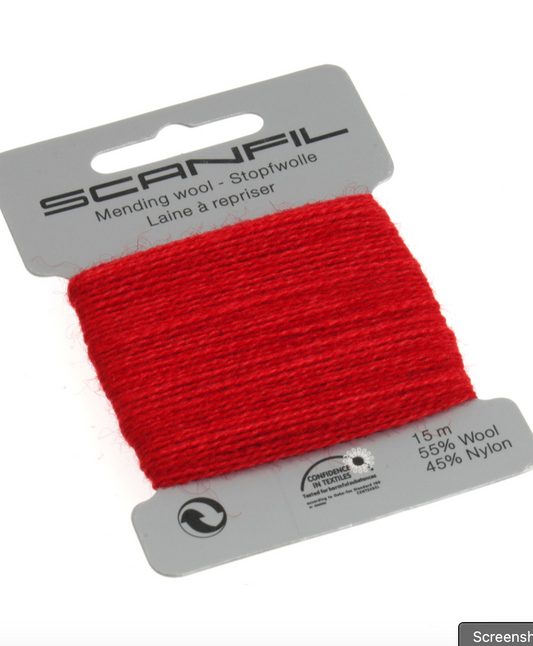 Scanfil Mending Wool 15m -Red 056