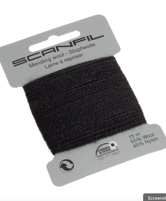 Scanfil Mending Wool 15m -Dark Grey 462