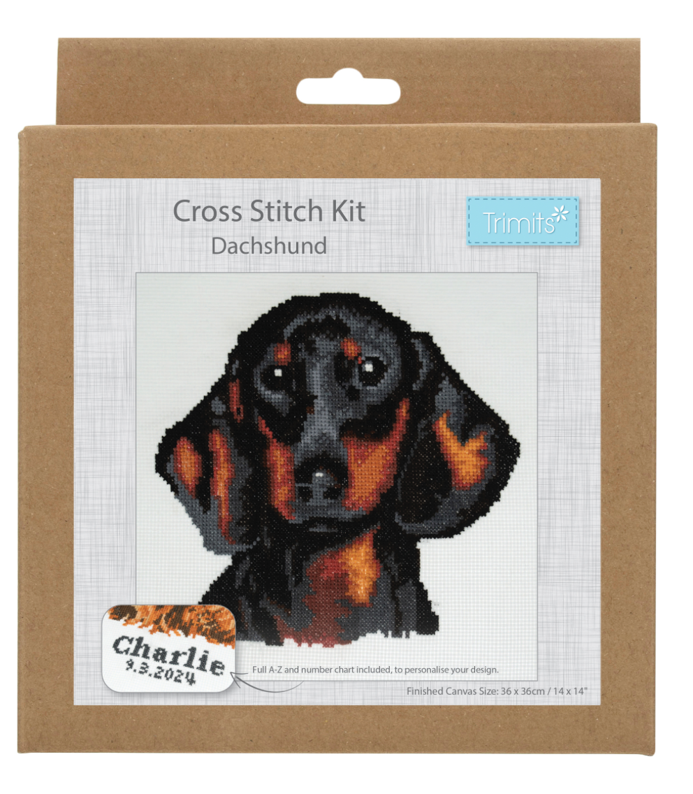 Cross Stitch Kit: Large -  Dachshund