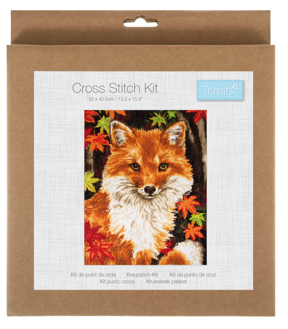 Counted Cross Stitch Kit Large - Fox