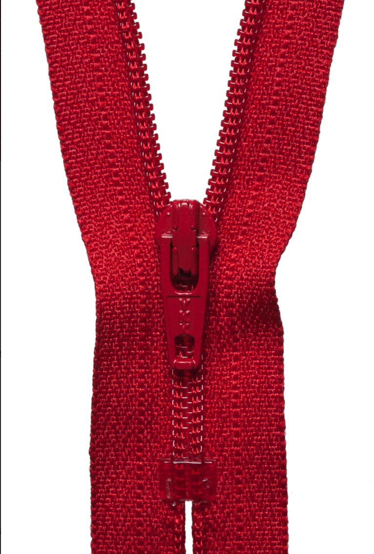 YKK Nylon Dress and Skirt Zip - Red