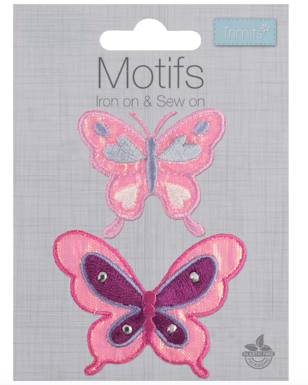 Big and Small Pink Butterfly Motif