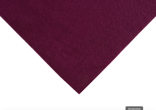 Felt square - Wine