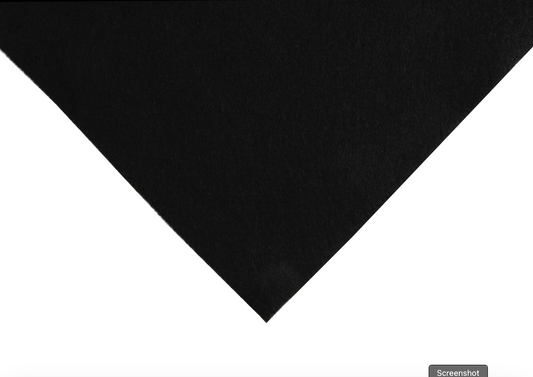 Felt square - Black