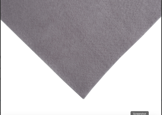 Felt square - Silver Grey
